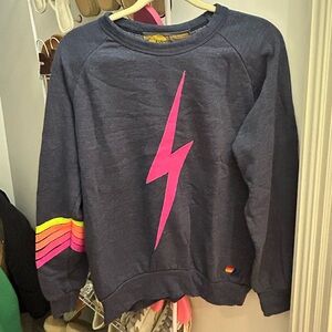 Aviator Nation Sweatshirt & Jogger Set – Rainbow Bolt Size small